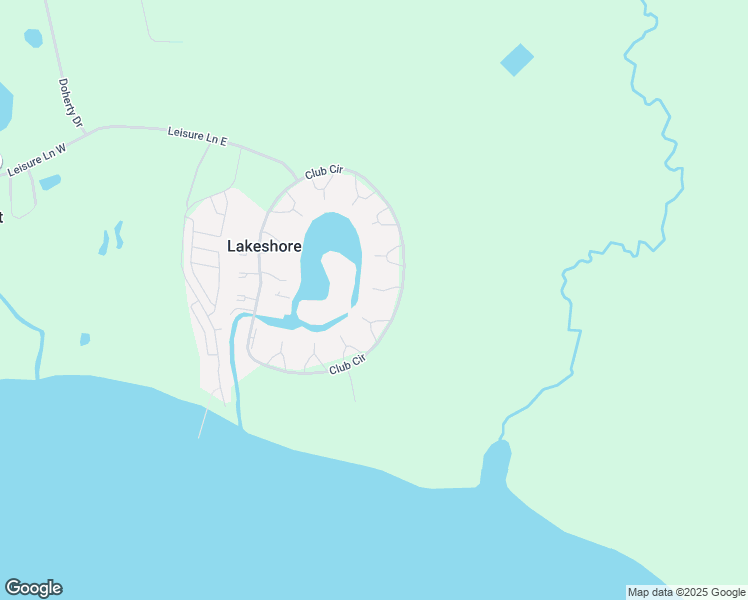 map of restaurants, bars, coffee shops, grocery stores, and more near 3101 Club Circle in Lakeshore