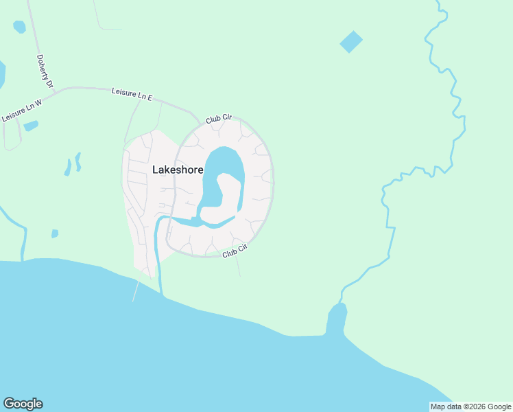 map of restaurants, bars, coffee shops, grocery stores, and more near 3101 Club Circle in Lakeshore