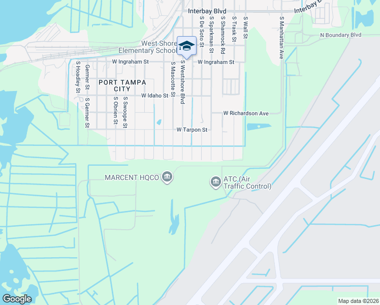 map of restaurants, bars, coffee shops, grocery stores, and more near 7713 County Road 587 in Tampa