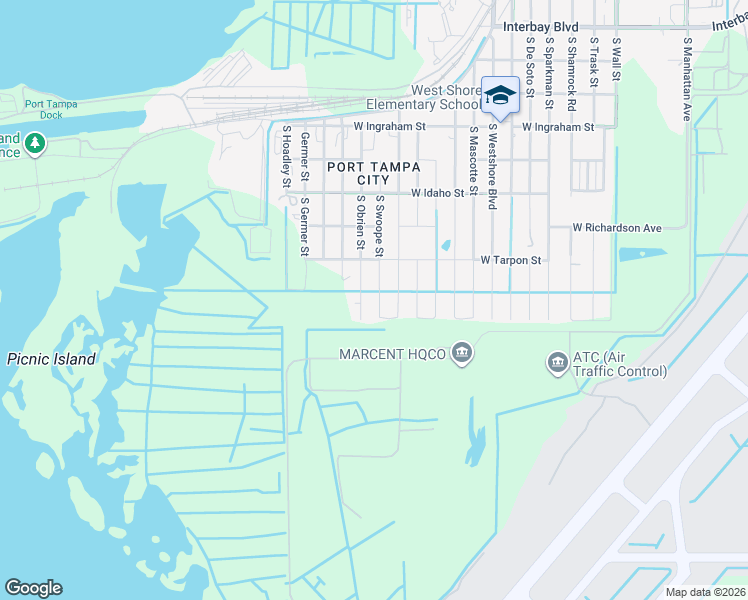 map of restaurants, bars, coffee shops, grocery stores, and more near 900 Swope St in Tampa