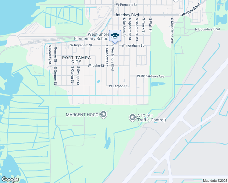 map of restaurants, bars, coffee shops, grocery stores, and more near 7610 County Road 587 in Tampa