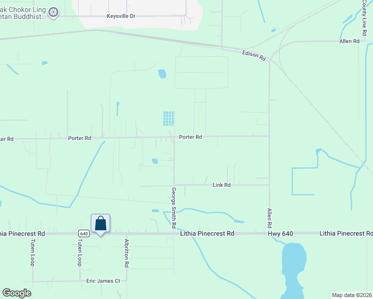 map of restaurants, bars, coffee shops, grocery stores, and more near 3721 Porter Road in Lithia