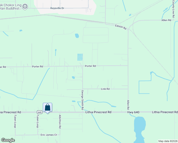 map of restaurants, bars, coffee shops, grocery stores, and more near 3721 Porter Road in Lithia