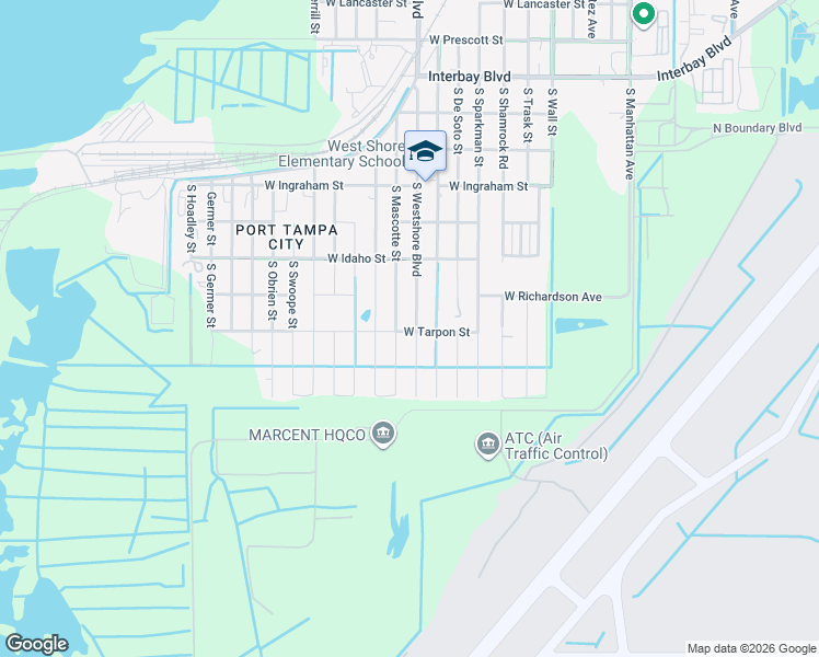 map of restaurants, bars, coffee shops, grocery stores, and more near 7610 County Road 587 in Tampa