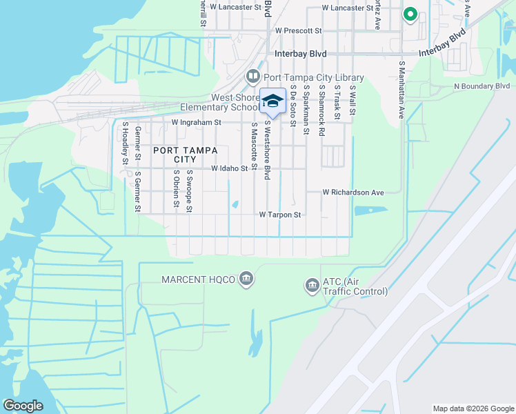 map of restaurants, bars, coffee shops, grocery stores, and more near 7506 County Road 587 in Tampa