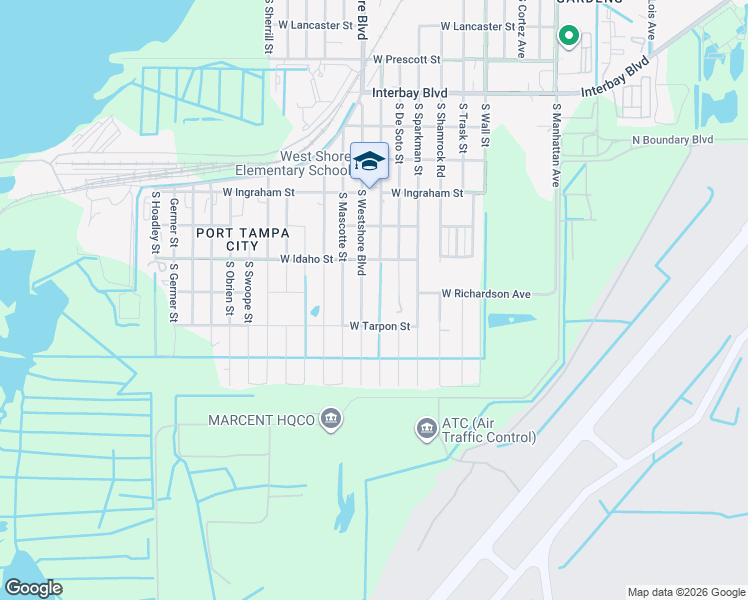 map of restaurants, bars, coffee shops, grocery stores, and more near 7506 County Road 587 in Tampa
