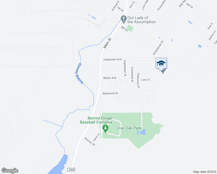 map of restaurants, bars, coffee shops, grocery stores, and more near 1311 Breezeway Circle in Ingleside