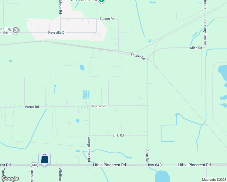 map of restaurants, bars, coffee shops, grocery stores, and more near 3830 Porter Road in Lithia