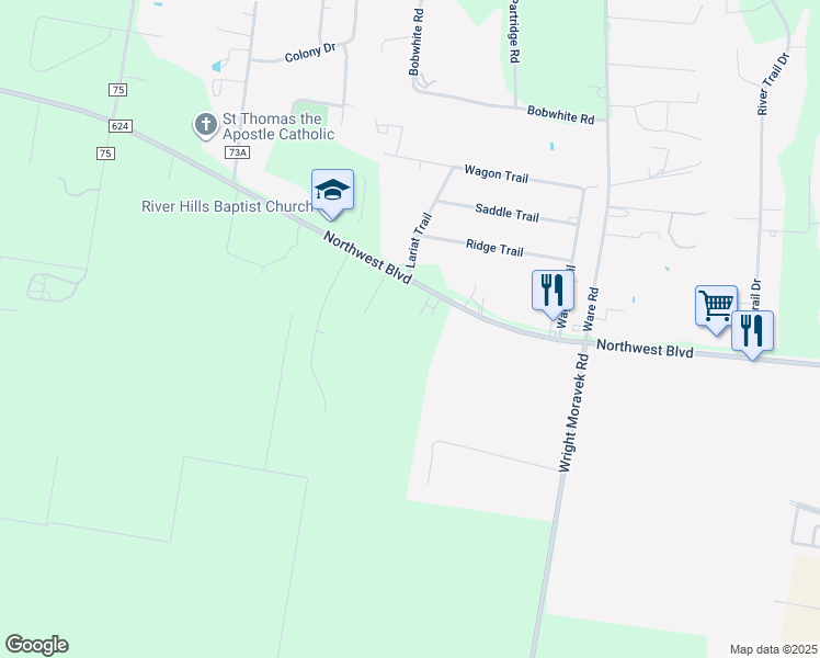 map of restaurants, bars, coffee shops, grocery stores, and more near 4039 Farm to Market Road 624 in Robstown