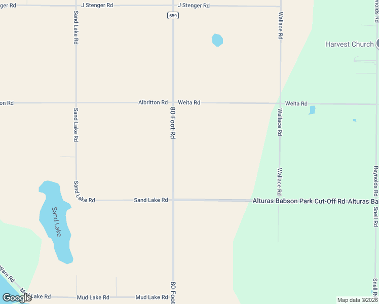 map of restaurants, bars, coffee shops, grocery stores, and more near 3080 80 Foot Road in Bartow