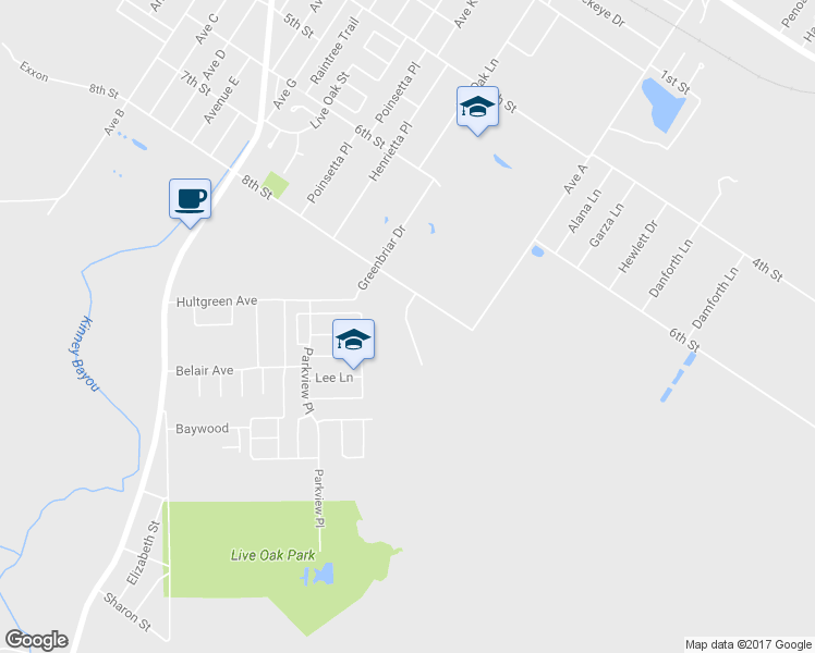 map of restaurants, bars, coffee shops, grocery stores, and more near Achievement Boulevard in Ingleside