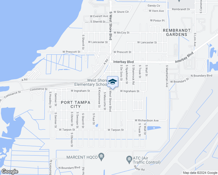 map of restaurants, bars, coffee shops, grocery stores, and more near 7115 County Road 587 in Tampa