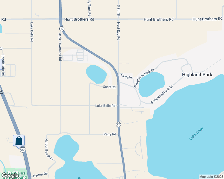 map of restaurants, bars, coffee shops, grocery stores, and more near 2830 South Scenic Highway in Lake Wales