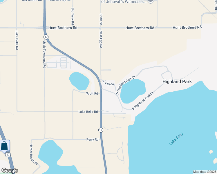 map of restaurants, bars, coffee shops, grocery stores, and more near in Lake Wales