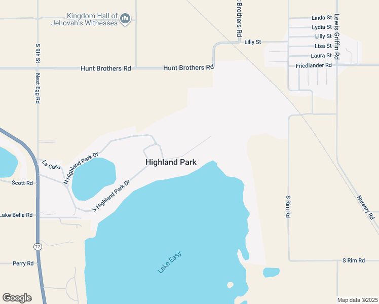 map of restaurants, bars, coffee shops, grocery stores, and more near 1834 South Highland Park Drive in Lake Wales