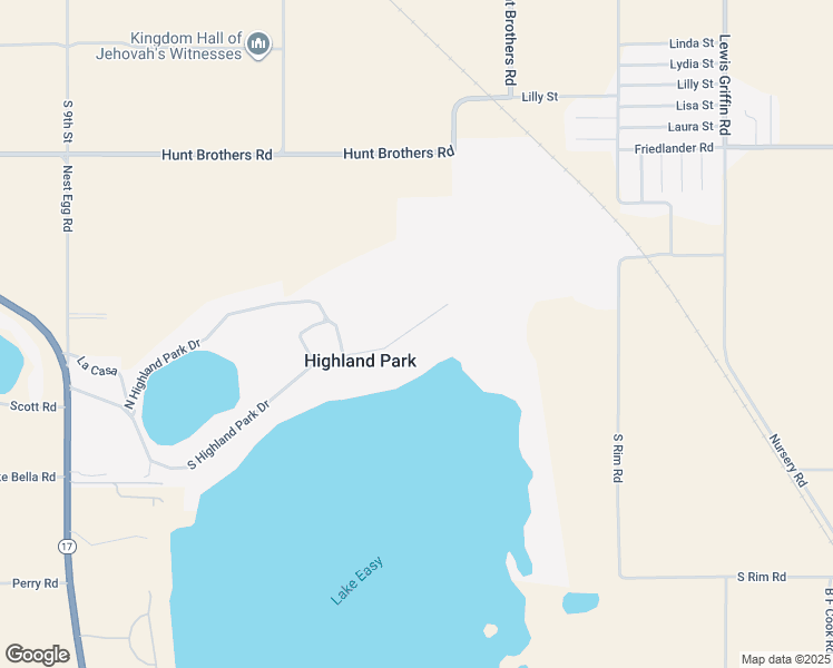 map of restaurants, bars, coffee shops, grocery stores, and more near 1854 South Highland Park Drive in Lake Wales