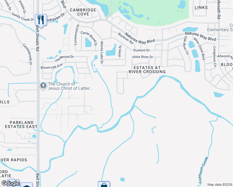 map of restaurants, bars, coffee shops, grocery stores, and more near 4617 River Overlook Drive in Valrico