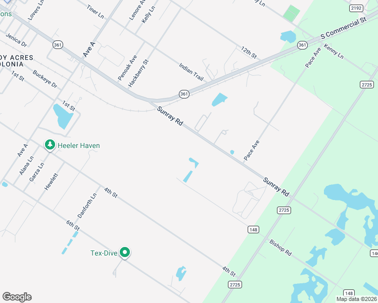 map of restaurants, bars, coffee shops, grocery stores, and more near 1502 Sunray Road in Ingleside