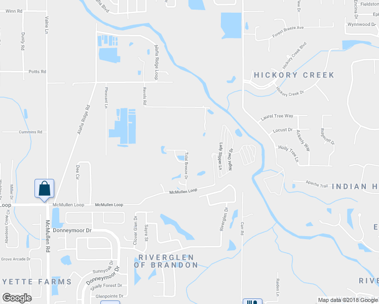 map of restaurants, bars, coffee shops, grocery stores, and more near 8420 Tidal Breeze Drive in Riverview