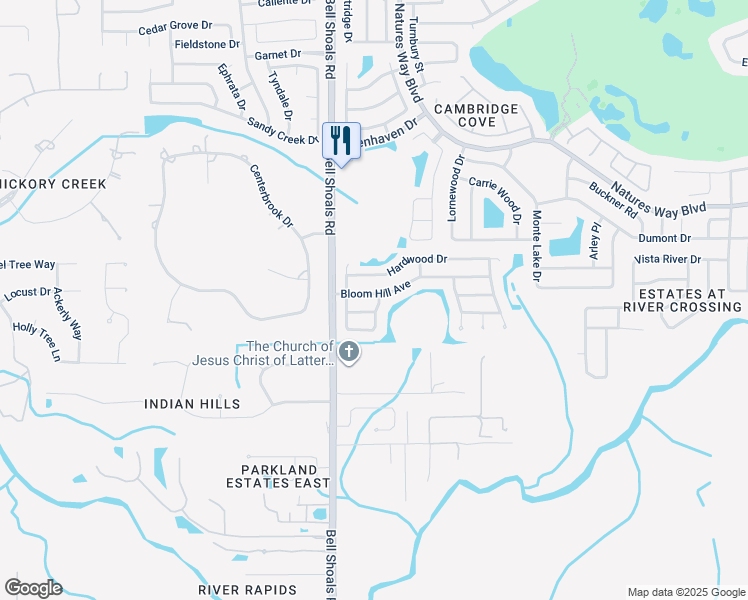 map of restaurants, bars, coffee shops, grocery stores, and more near 1015 Bloom Hill Avenue in Valrico