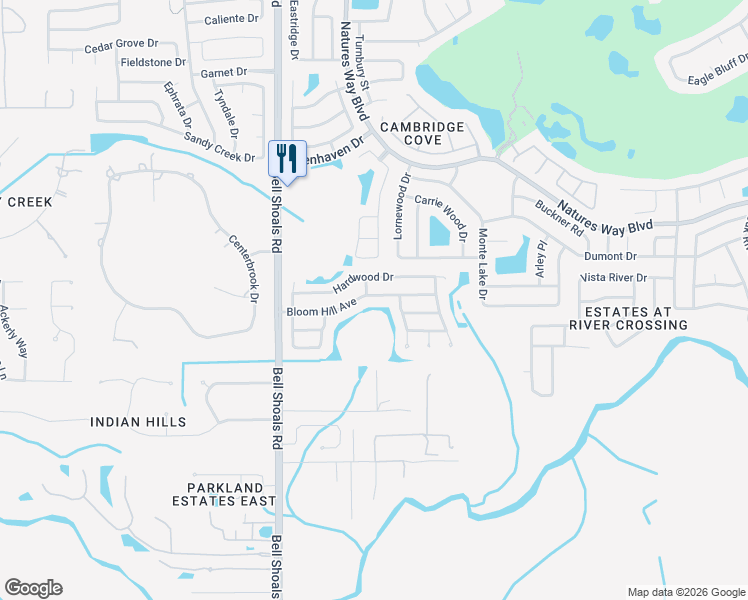 map of restaurants, bars, coffee shops, grocery stores, and more near 1125 Bloom Hill Avenue in Valrico