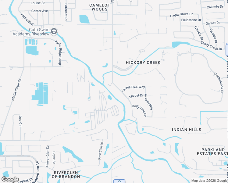 map of restaurants, bars, coffee shops, grocery stores, and more near 4617 John Moore Road in Brandon