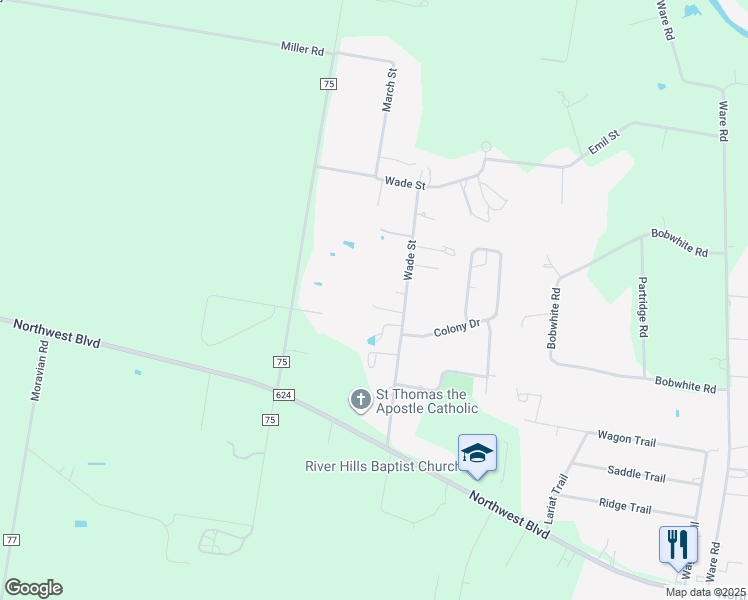 map of restaurants, bars, coffee shops, grocery stores, and more near 5375 County Road 73A in Robstown