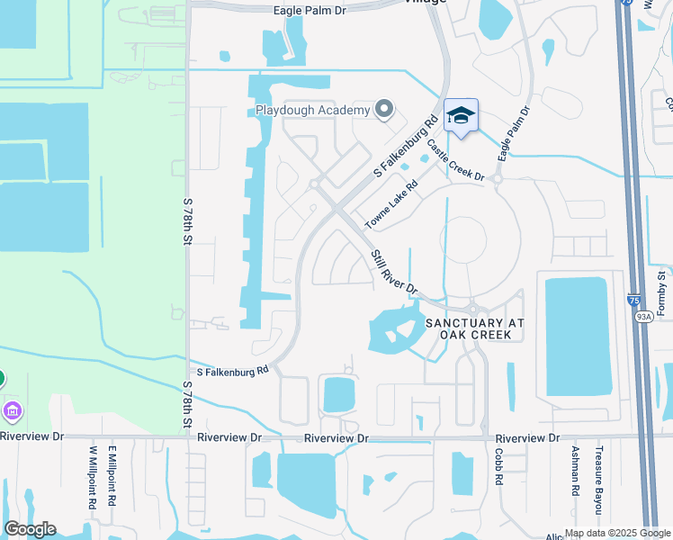 map of restaurants, bars, coffee shops, grocery stores, and more near 7116 Harvest Glen Lane in Riverview