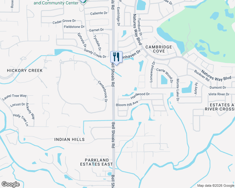 map of restaurants, bars, coffee shops, grocery stores, and more near 4501 Cabbage Palm Drive in Valrico
