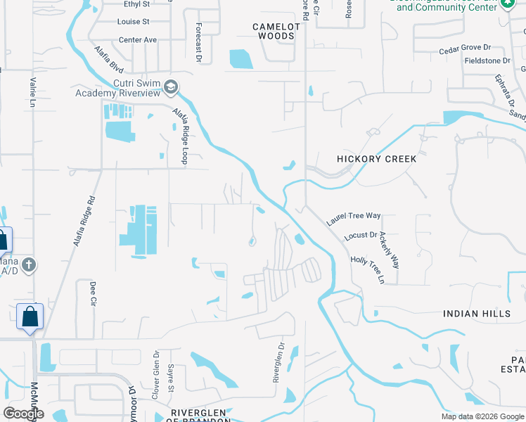 map of restaurants, bars, coffee shops, grocery stores, and more near 8315 Revels Road in Riverview
