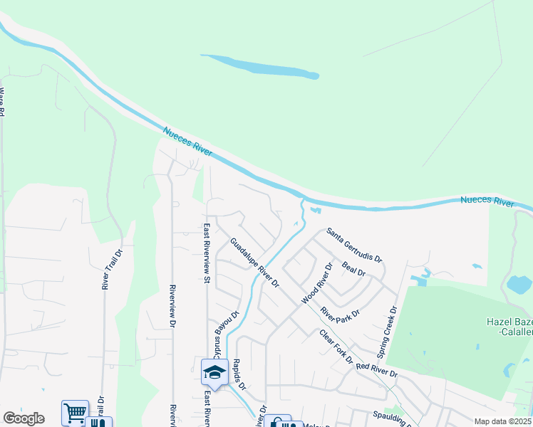 map of restaurants, bars, coffee shops, grocery stores, and more near 4726 Tuscan Way in Corpus Christi