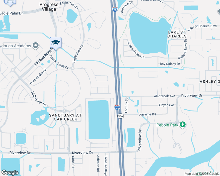map of restaurants, bars, coffee shops, grocery stores, and more near 7008 Spotted Deer Place in Riverview