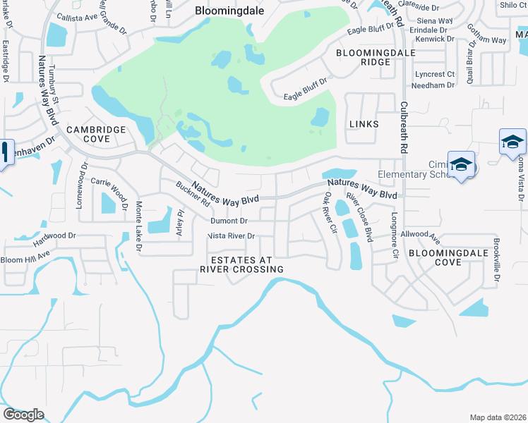 map of restaurants, bars, coffee shops, grocery stores, and more near 1607 Oak Arbor Ln in Valrico