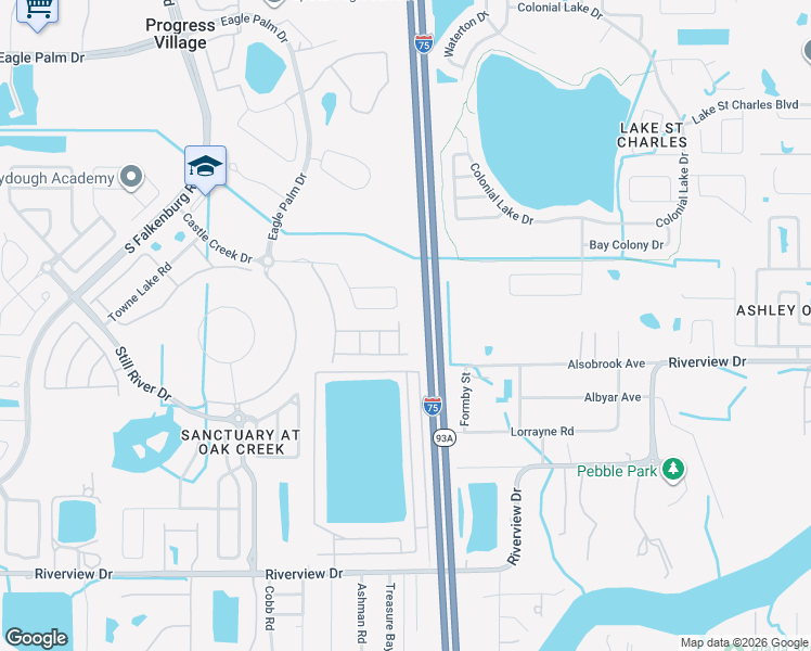 map of restaurants, bars, coffee shops, grocery stores, and more near 7008 Spotted Deer Place in Riverview