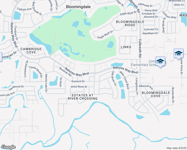 map of restaurants, bars, coffee shops, grocery stores, and more near 1614 Oak Arbor Lane in Valrico