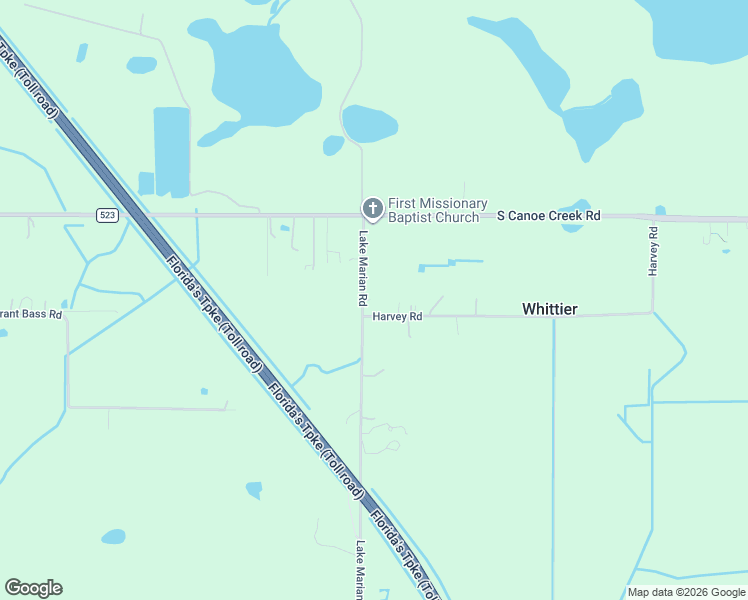 map of restaurants, bars, coffee shops, grocery stores, and more near 355 Lake Marian Road in Osceola County