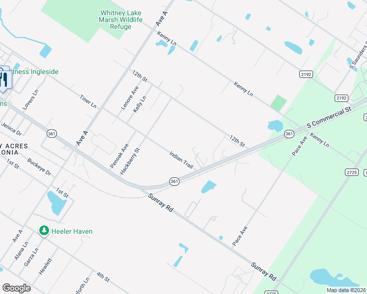 map of restaurants, bars, coffee shops, grocery stores, and more near 2419 Indian Trail in Ingleside