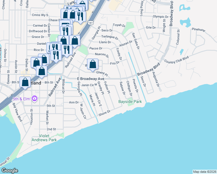 map of restaurants, bars, coffee shops, grocery stores, and more near 120 Fulton Place in Portland