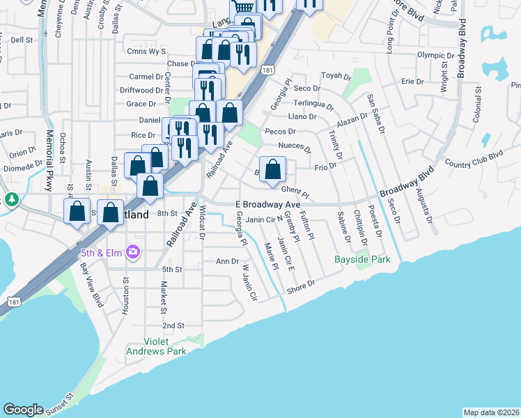 map of restaurants, bars, coffee shops, grocery stores, and more near 214 East Broadway Avenue in Portland