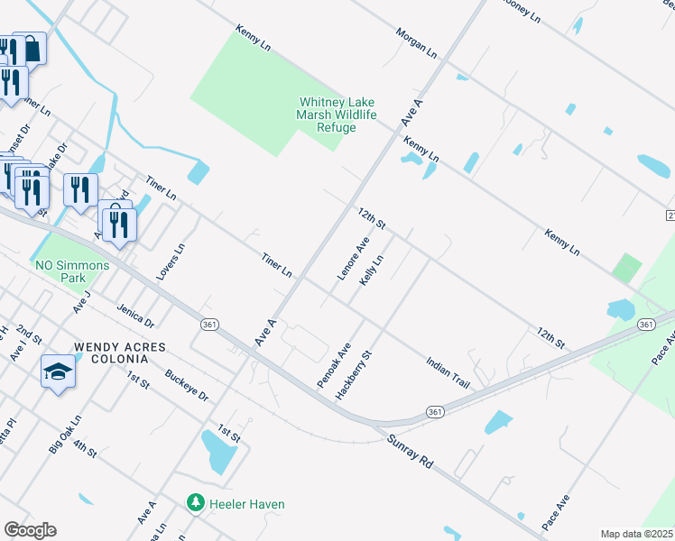 map of restaurants, bars, coffee shops, grocery stores, and more near 3079 Lenore Avenue in Ingleside