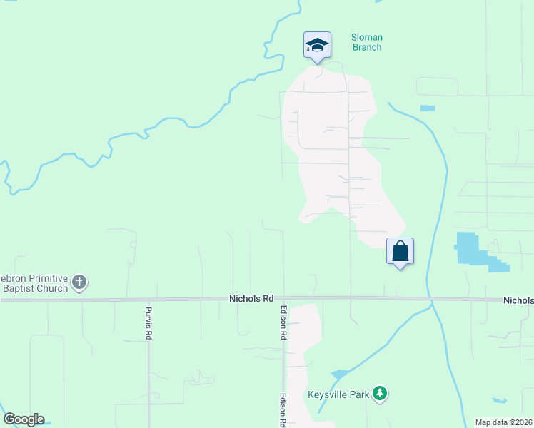 map of restaurants, bars, coffee shops, grocery stores, and more near 8015 Edison Road in Lithia