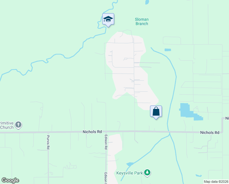 map of restaurants, bars, coffee shops, grocery stores, and more near 8739 Pritcher Road in Lithia