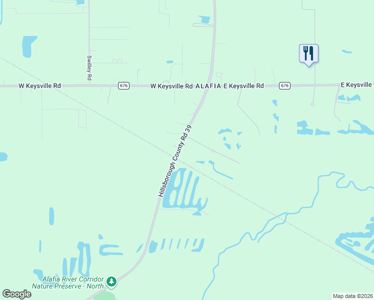 map of restaurants, bars, coffee shops, grocery stores, and more near 103 Alafia Estates Lane in Plant City