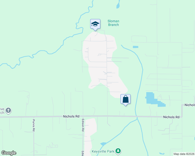 map of restaurants, bars, coffee shops, grocery stores, and more near 8739 Pritcher Road in Lithia