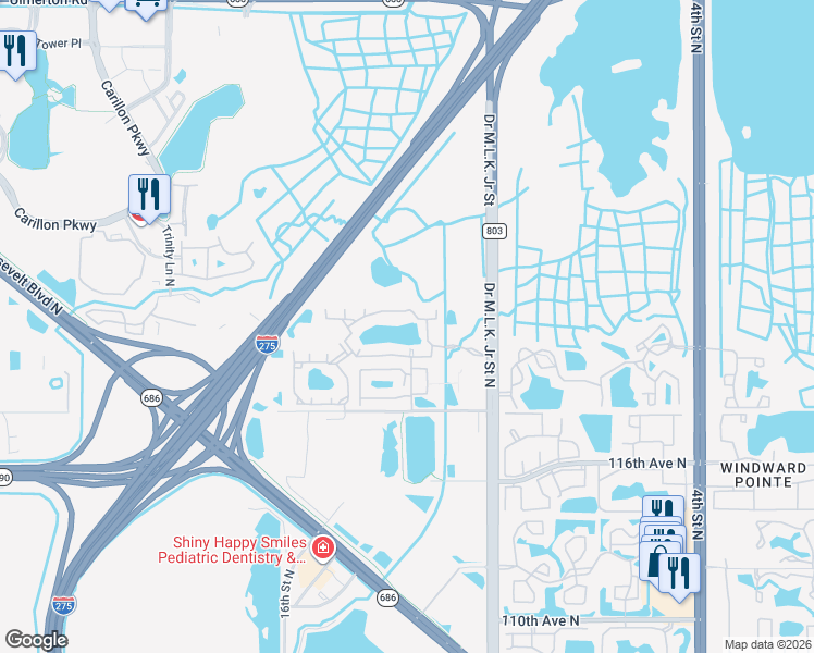 map of restaurants, bars, coffee shops, grocery stores, and more near in St. Petersburg