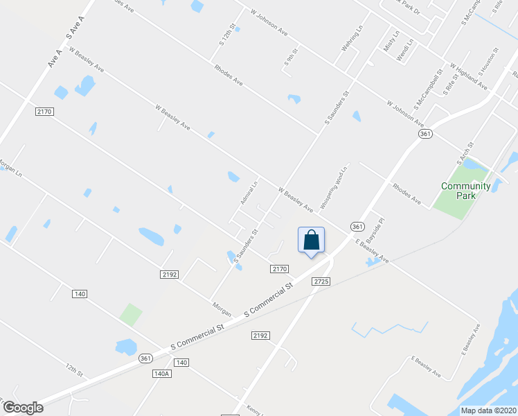 map of restaurants, bars, coffee shops, grocery stores, and more near 782 Portside Way in Aransas Pass