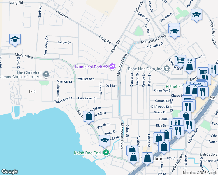 map of restaurants, bars, coffee shops, grocery stores, and more near 5 Dell Street in Portland
