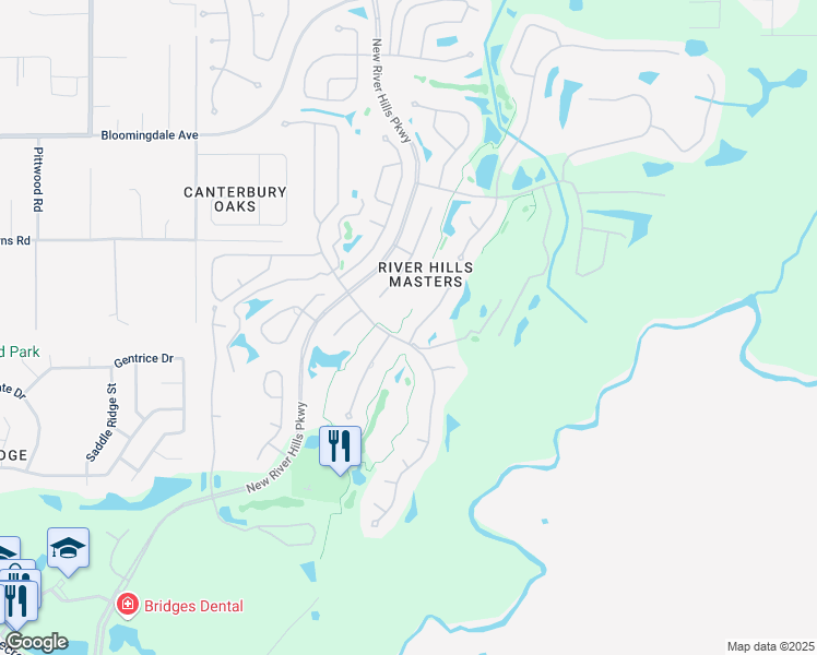 map of restaurants, bars, coffee shops, grocery stores, and more near 5202 Sand Trap Place in Valrico