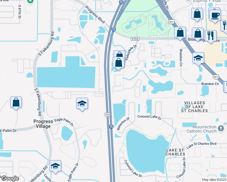 map of restaurants, bars, coffee shops, grocery stores, and more near in 