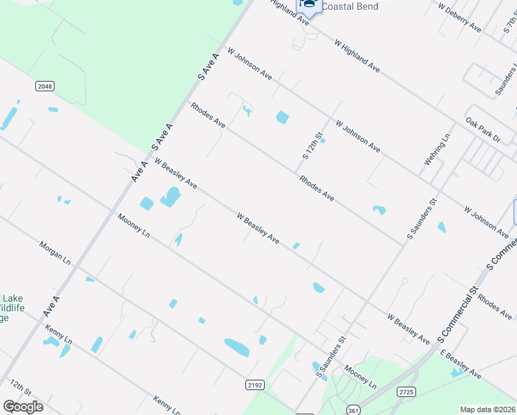 map of restaurants, bars, coffee shops, grocery stores, and more near 1360 West Beasley Avenue in Aransas Pass